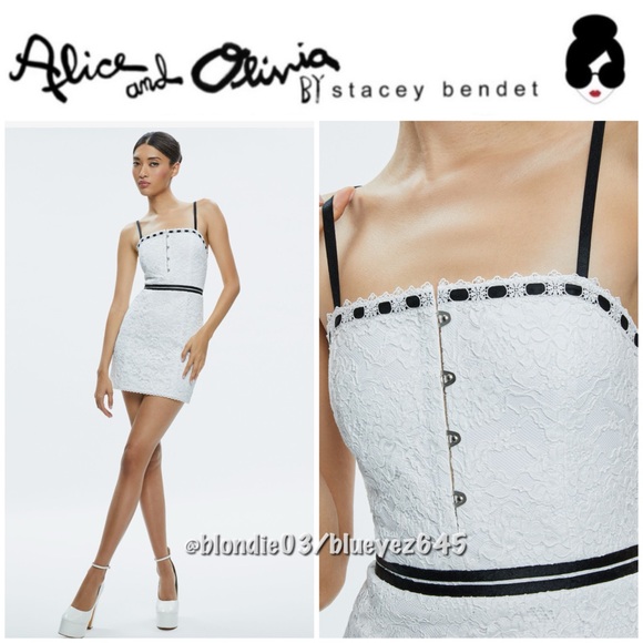 Alice + Olivia Dresses & Skirts - Alice + Olivia Matilda Lace Mini Dress 6